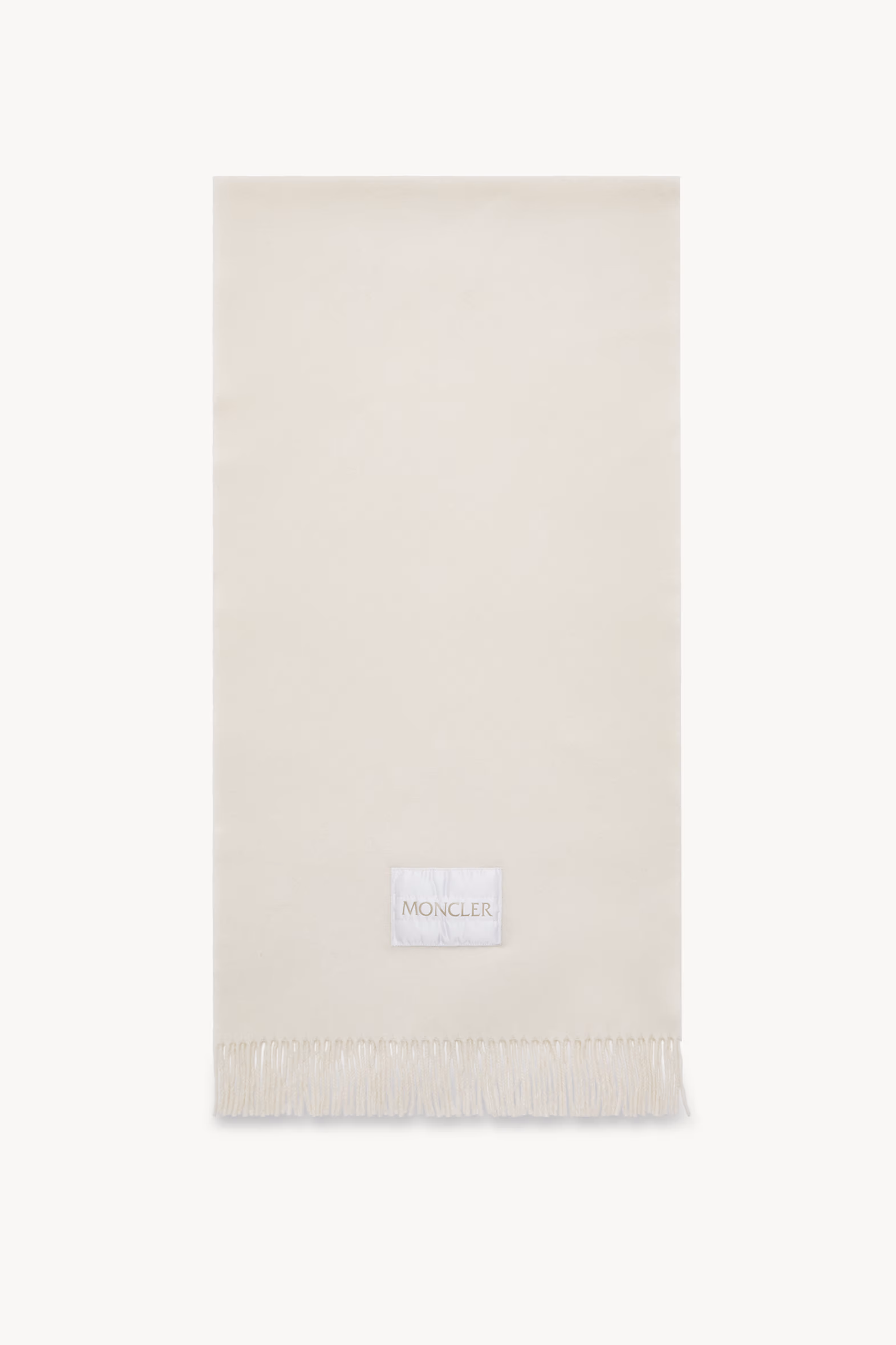 Wool Felt Scarf Women White Moncler 0